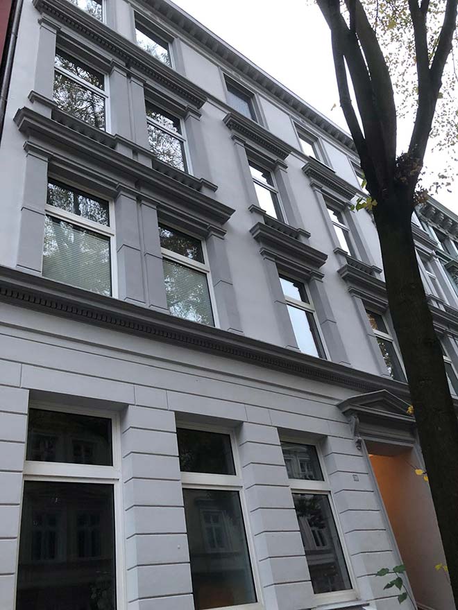 Fassadensanierung in der Fettstraße in Hamburg